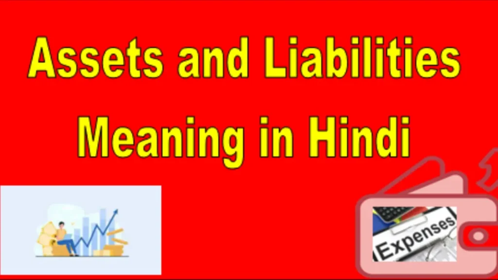 Assets and liabilities in Hindi